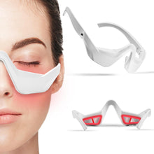 Load image into Gallery viewer, Under Eye Red Light Therapy Glasses with Dark Circle, Eye Bag and Wrinkle Elimination Massage